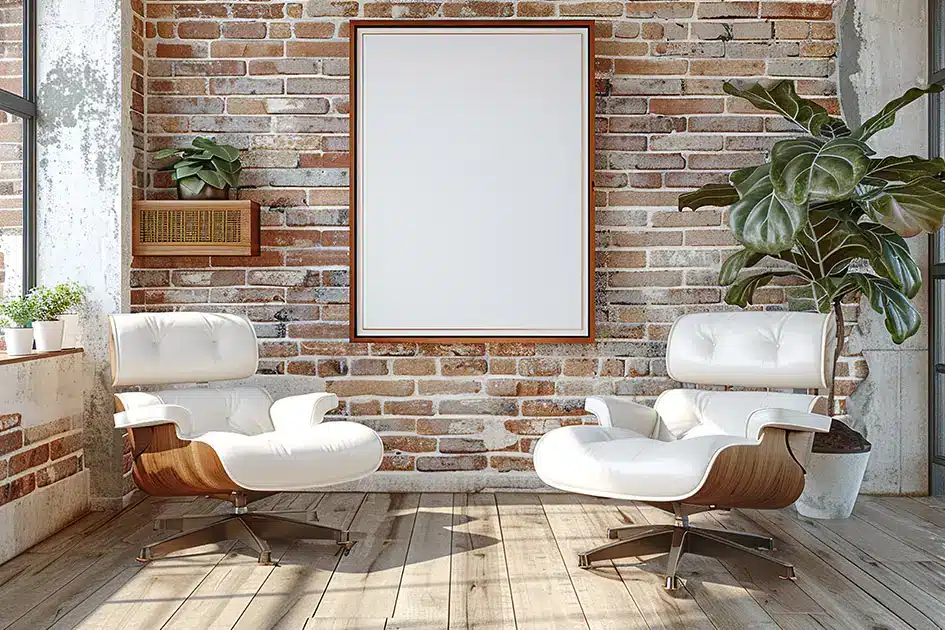 Sitzecke mit zwei Stühlen